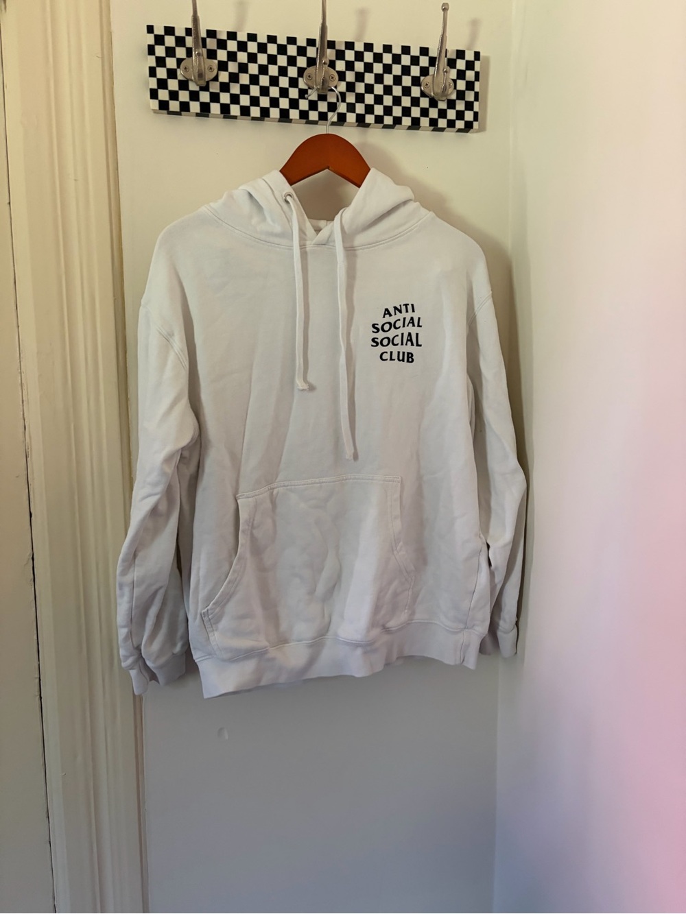 Anti Social Social Club White Hoodie Sweatshirt